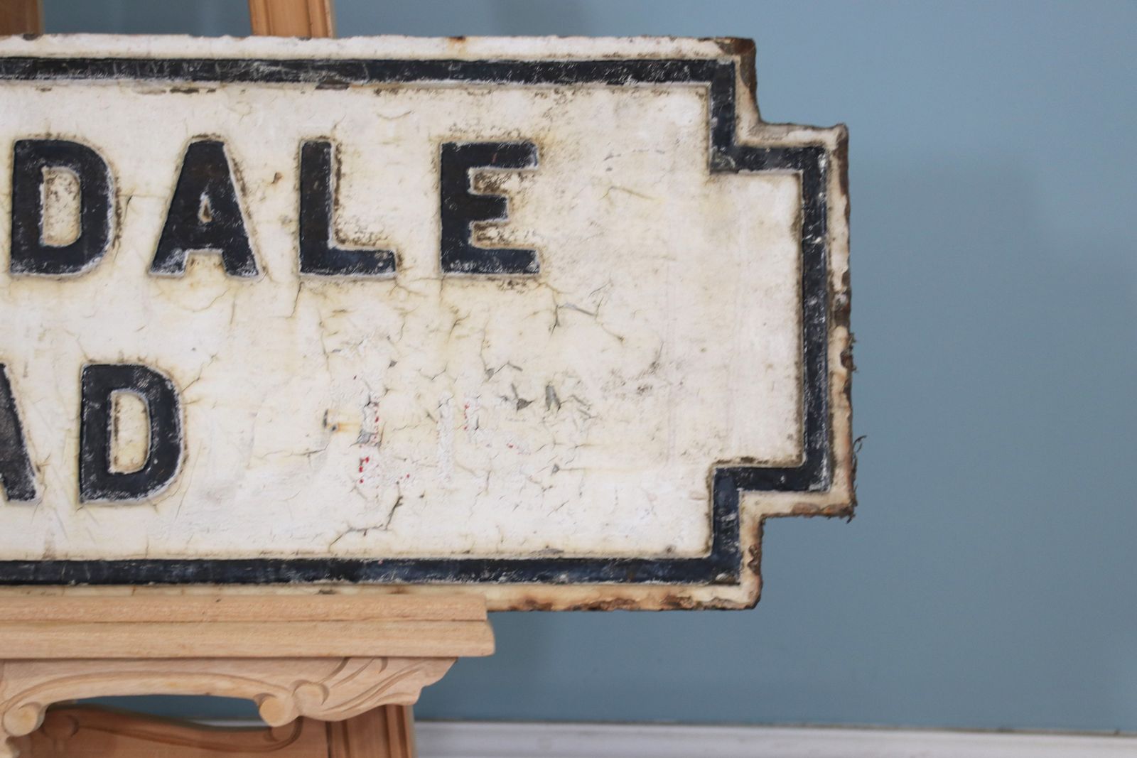 A Large Cast Iron Original Victorian Street Sign Marked ‘Northdale Road’ photo for sale