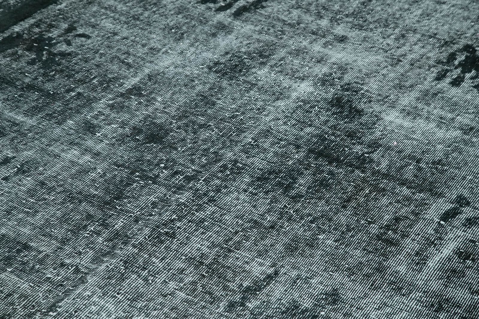 Handmade Hand Knotted Black Overdyed Rug photo 800.0