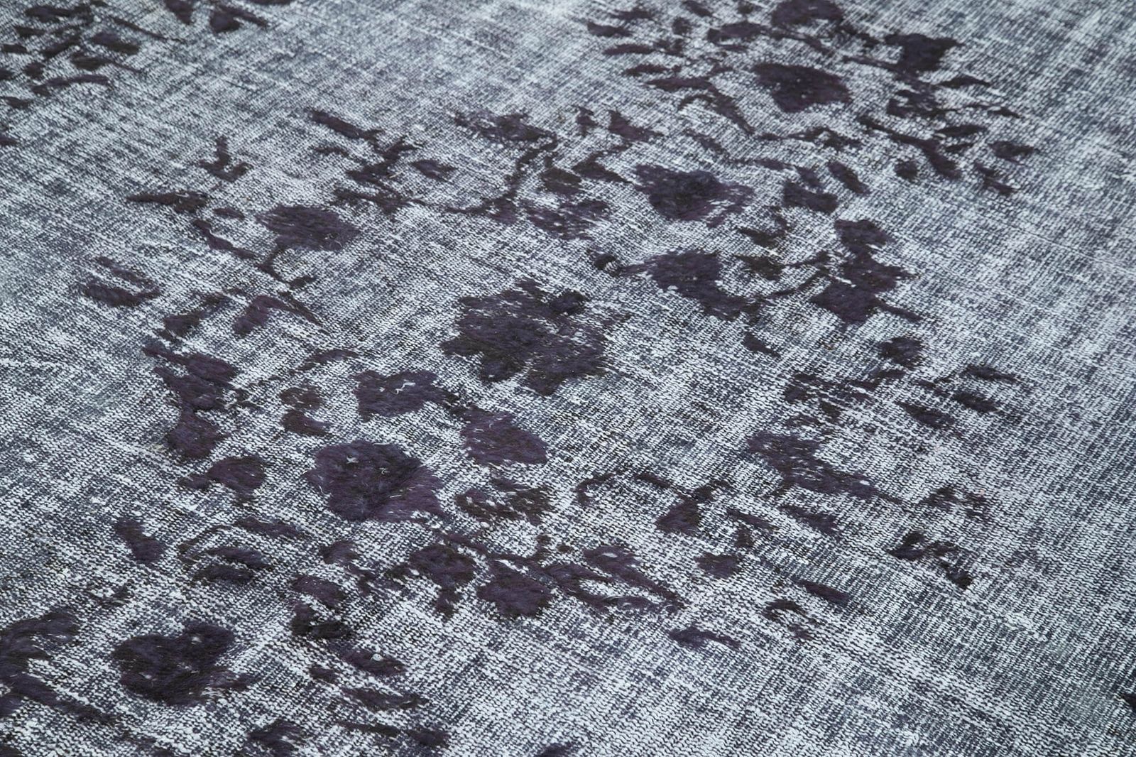 Handmade Antique Grey Overdyed Rug photo 560.0