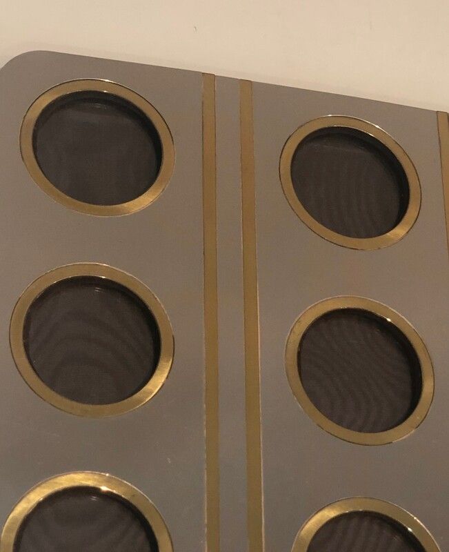Brushed Steel And Brass Pictures Frame photo vinterior