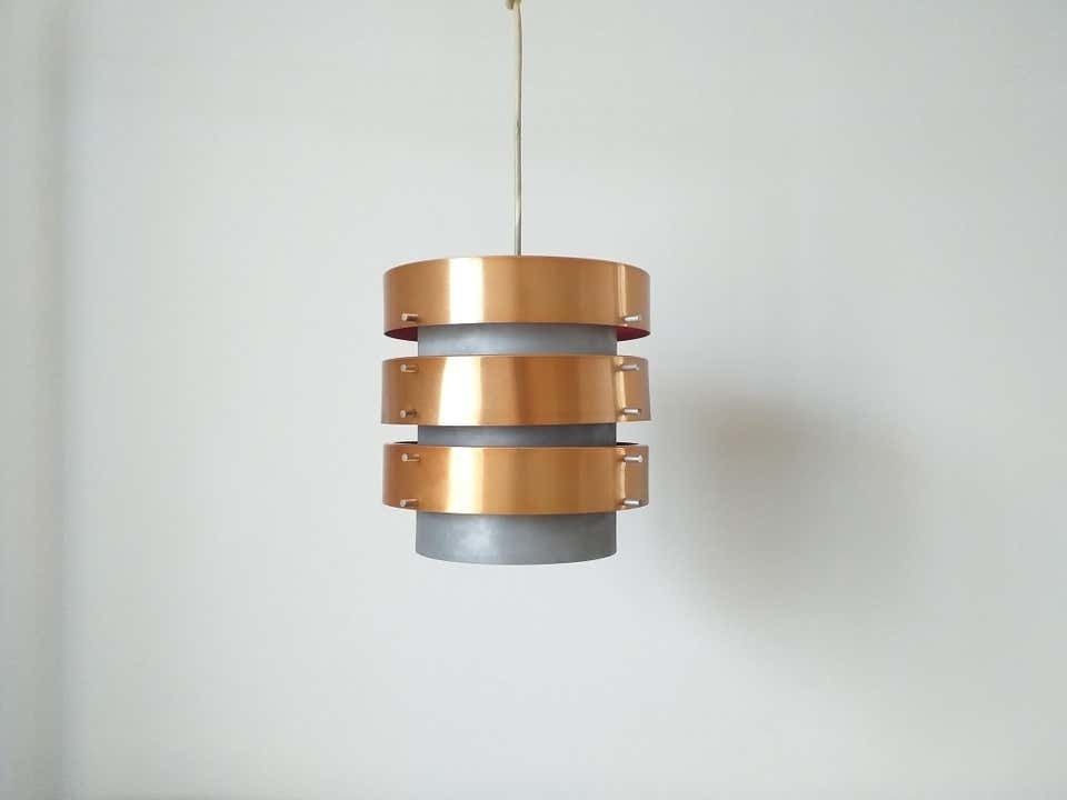 Mid Century Pendant In Style Of Jo Hammerborg, Denmark, 1970s photo for sale