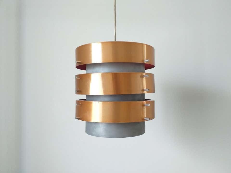 Mid Century Pendant In Style Of Jo Hammerborg, Denmark, 1970s photo Lighting