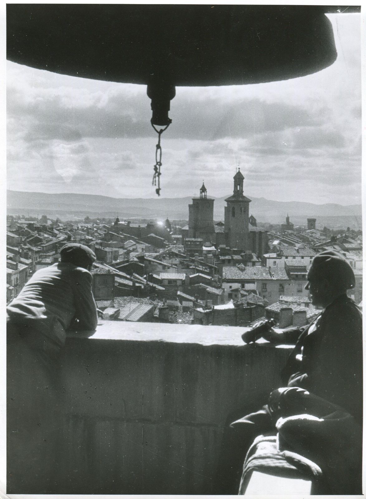 Erich Andres Pamplona, Spain, 1936, Civil War, View From A Tower 1936