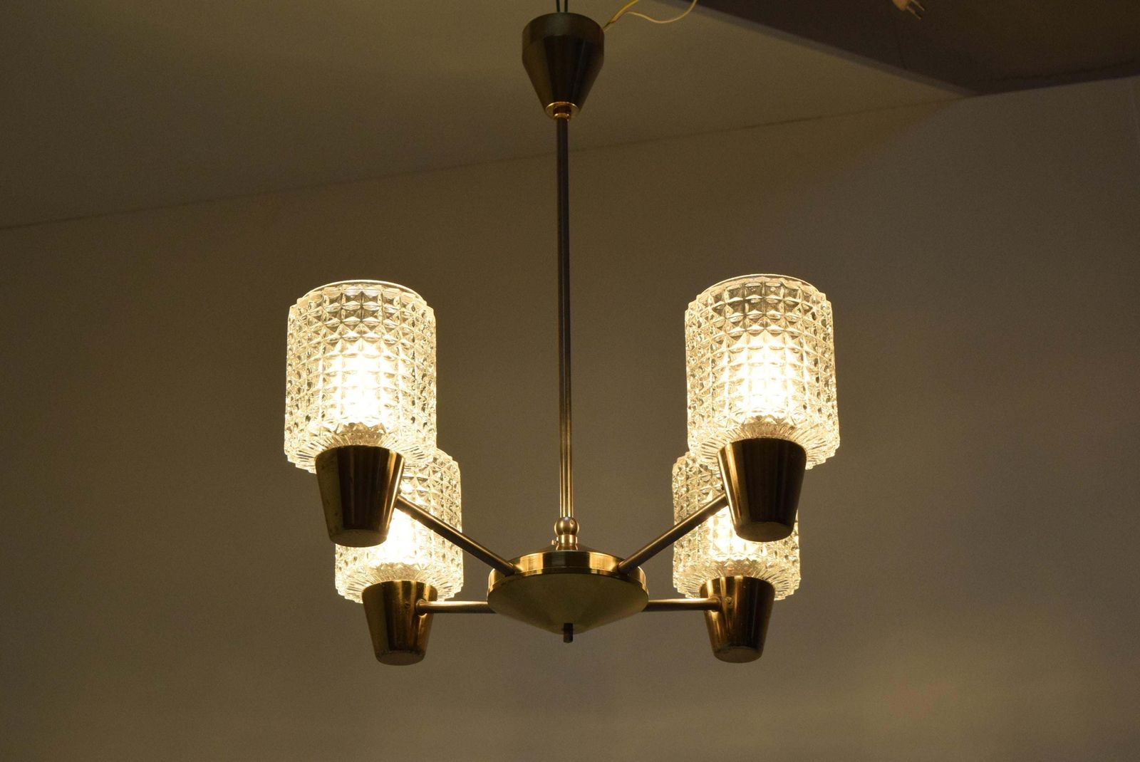 Mid Century Chandelier By Kamenicky Senov,1960‘S. photo 340.0