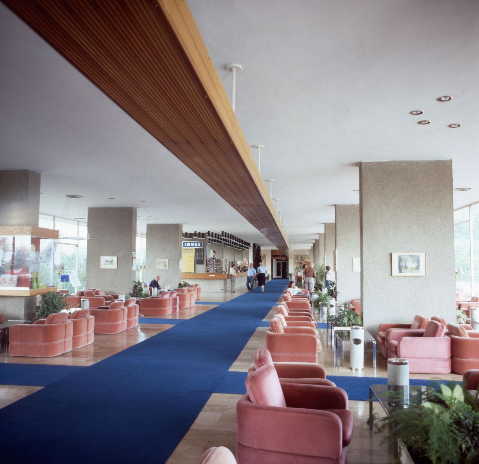 Walter Rudolph Retro Hotel Lobby Of The 1970ies, Limited Edition, Printed Later 1975