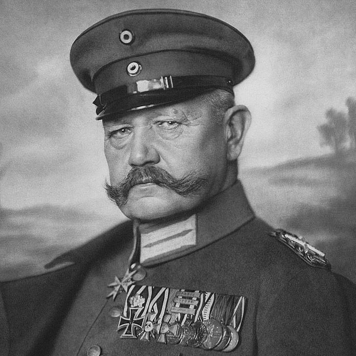 Original Drawing Portrait Caricature In Pencil On Paper Marshal Von Hindenburg photo for sale