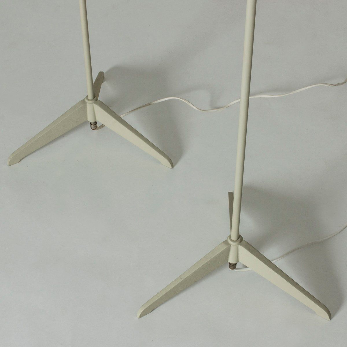 photo for sale Vinatge Lacquered Metal Floor Lamps From Asea, 1950s, Set Of 2