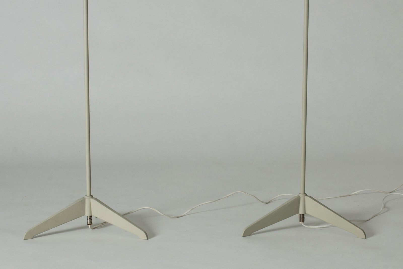 2168.0 Vinatge Lacquered Metal Floor Lamps From Asea, 1950s, Set Of 2 photo