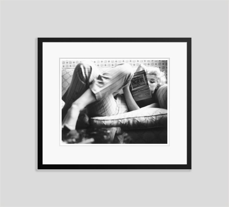 'Marilyn Candid Moment' Marilyn Monroe 1955 Silver Gelatin Print Framed In Black