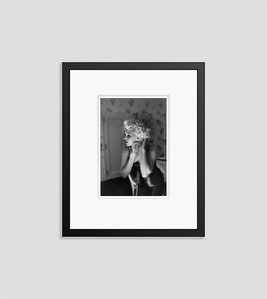 'Marilyn Getting Ready To Go Out' Marilyn Monroe 1955 Silver Gelatin Print Framed In Black