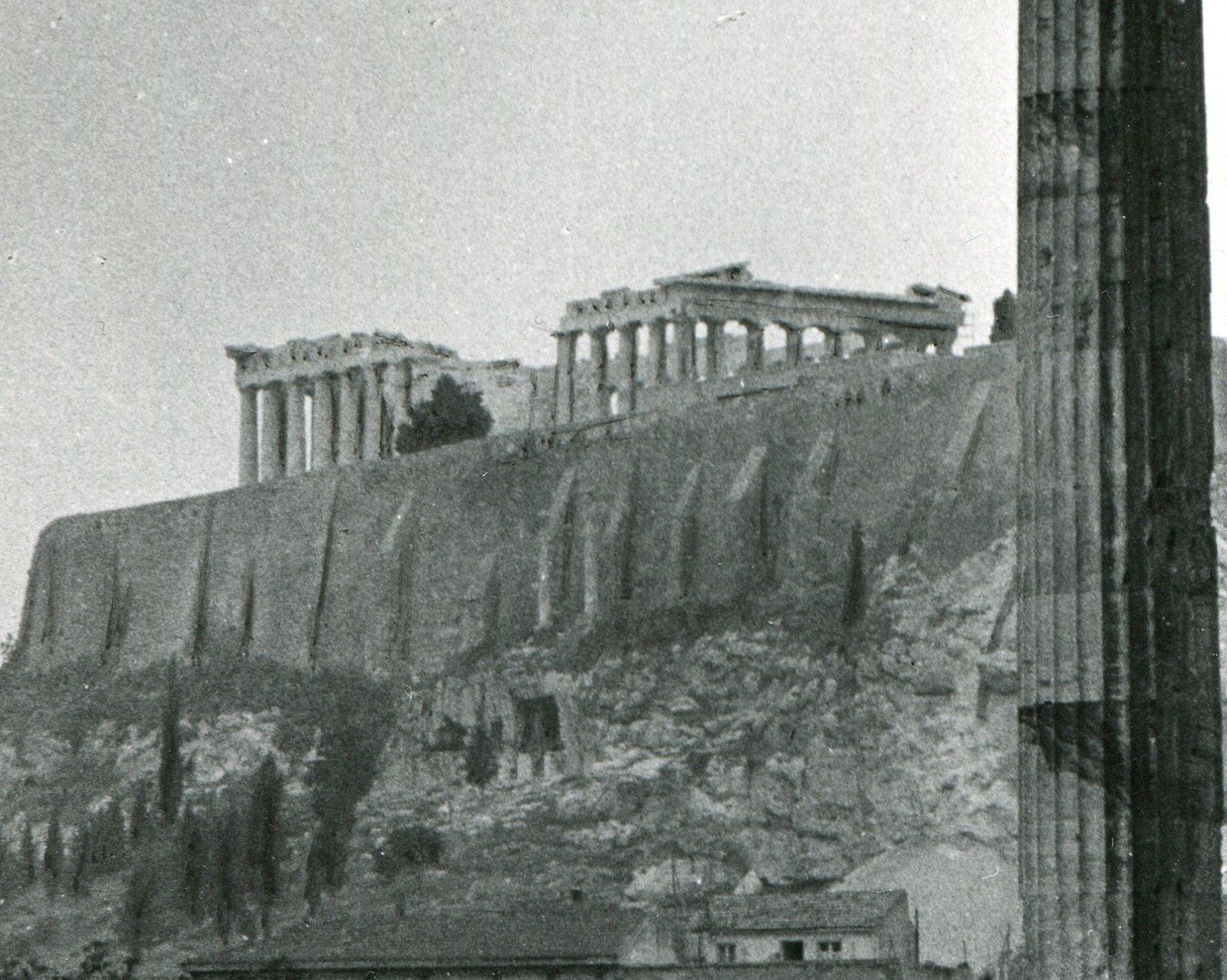 Athens   Acropolis, Temple Of Zeus 1955 photo furniture