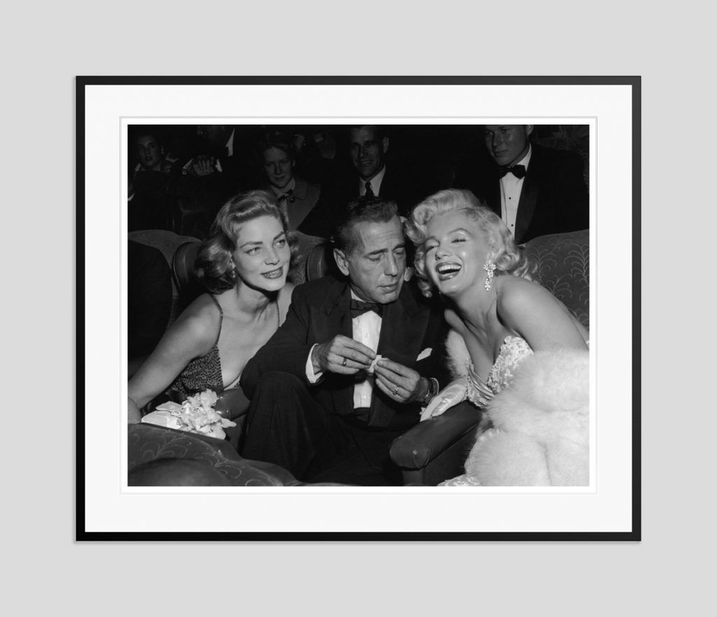 'Star Trio' Marilyn Monroe 1953 Oversize Silver Gelatin Print Framed In Black