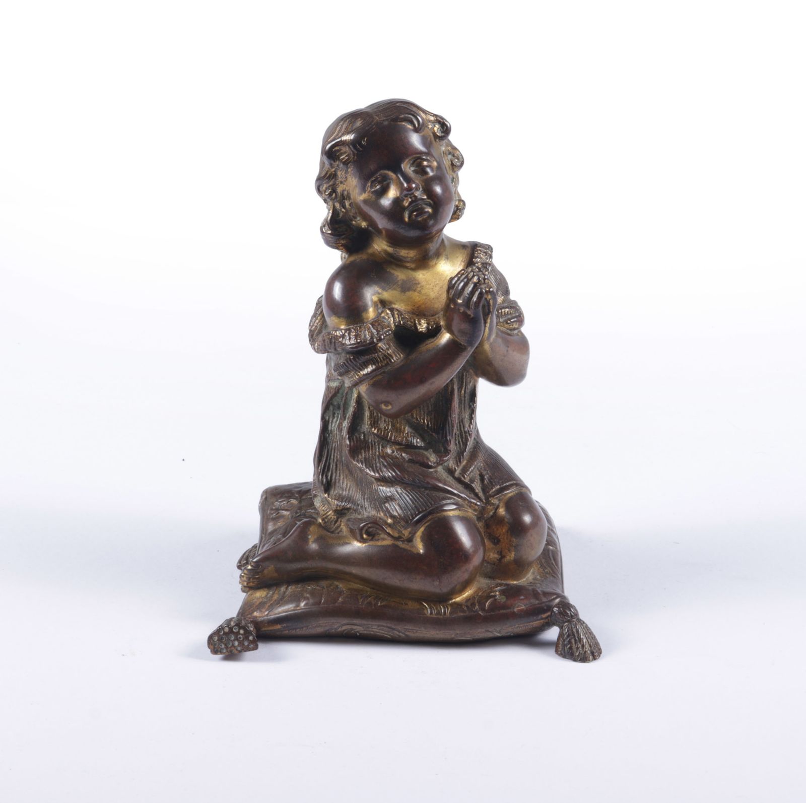 595.0 Italian Gilt Bronze Cherub C1860 photo