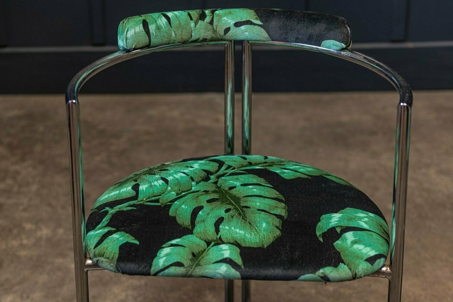Pair Mid Century Upholstered Chairs photo vinterior