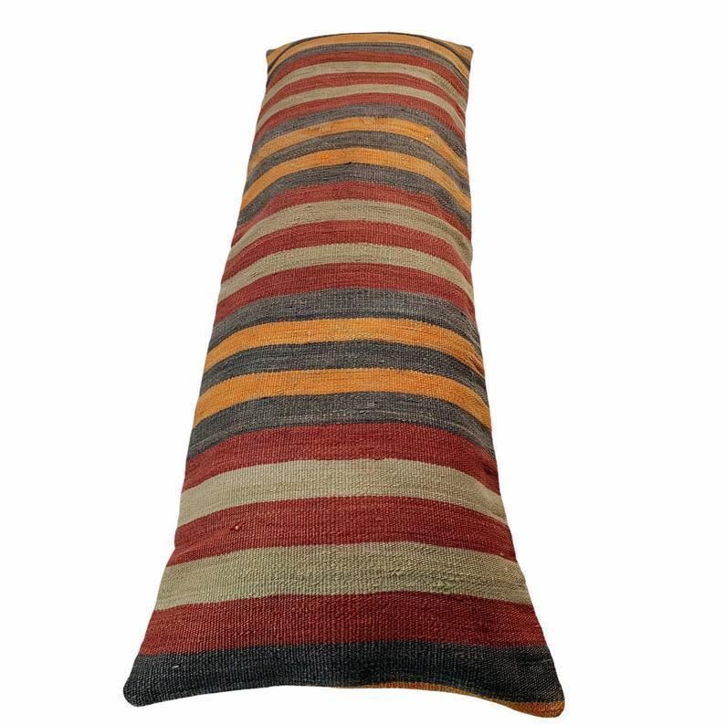 photo furniture Einzigartige Kelim Kissen, Turkish Kilim Pillow, 16'×48' Pillow Cover, Sofa Pillow, Outdoor Pillow, Kilim Kissenhülle