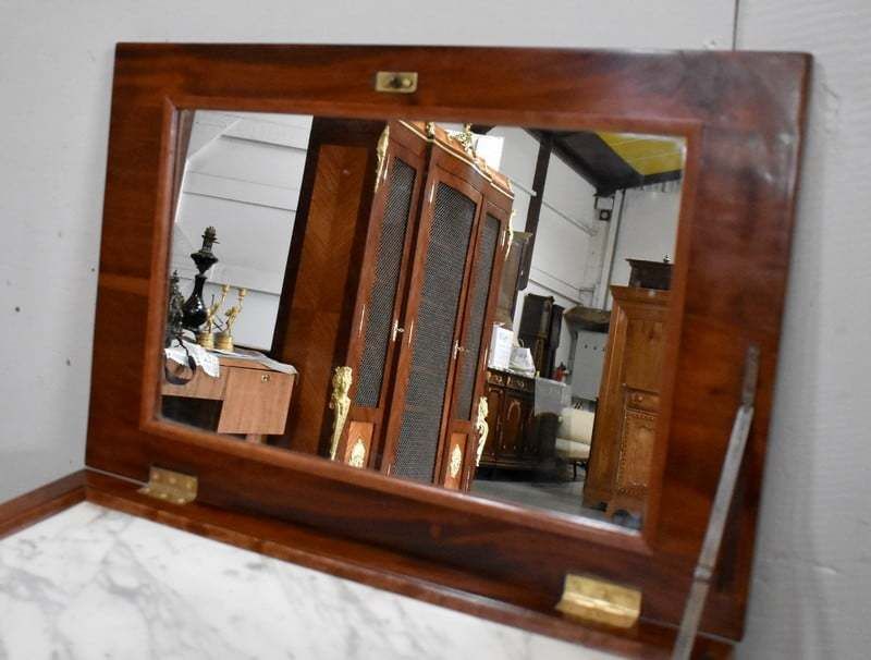 photo furniture Powder In Mahogany, Louis Xvi Period Late 18th Century