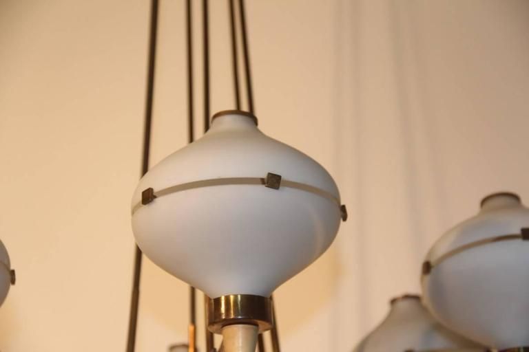 Stilnovo Design Mid Century Chandelier, Italian, 1950s photo furniture