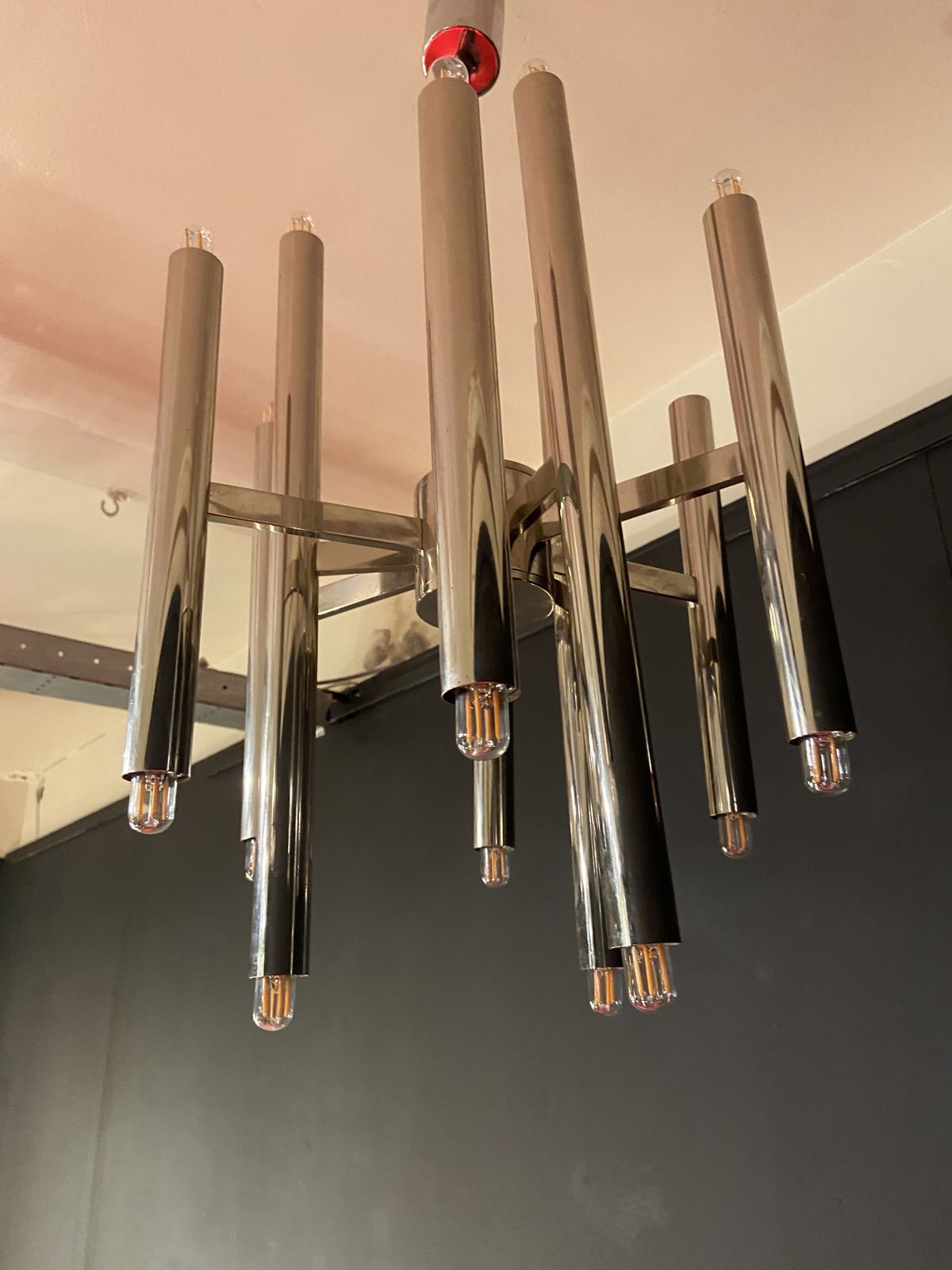 Gaetano Sciolari Ceiling Lamp With 18 Lights For Boulanger photo Lighting