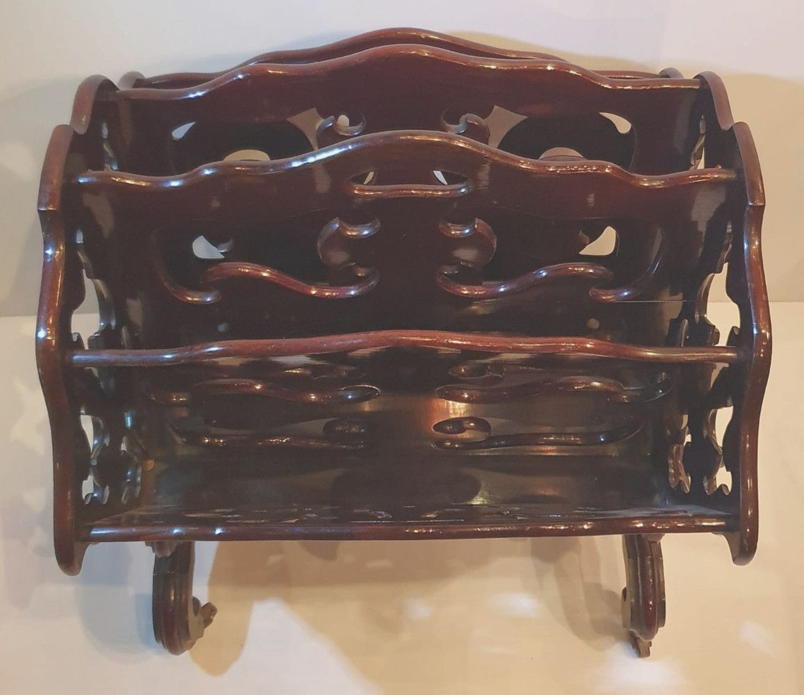 19th Century Rosewood Gothic Design Canterbury photo for sale