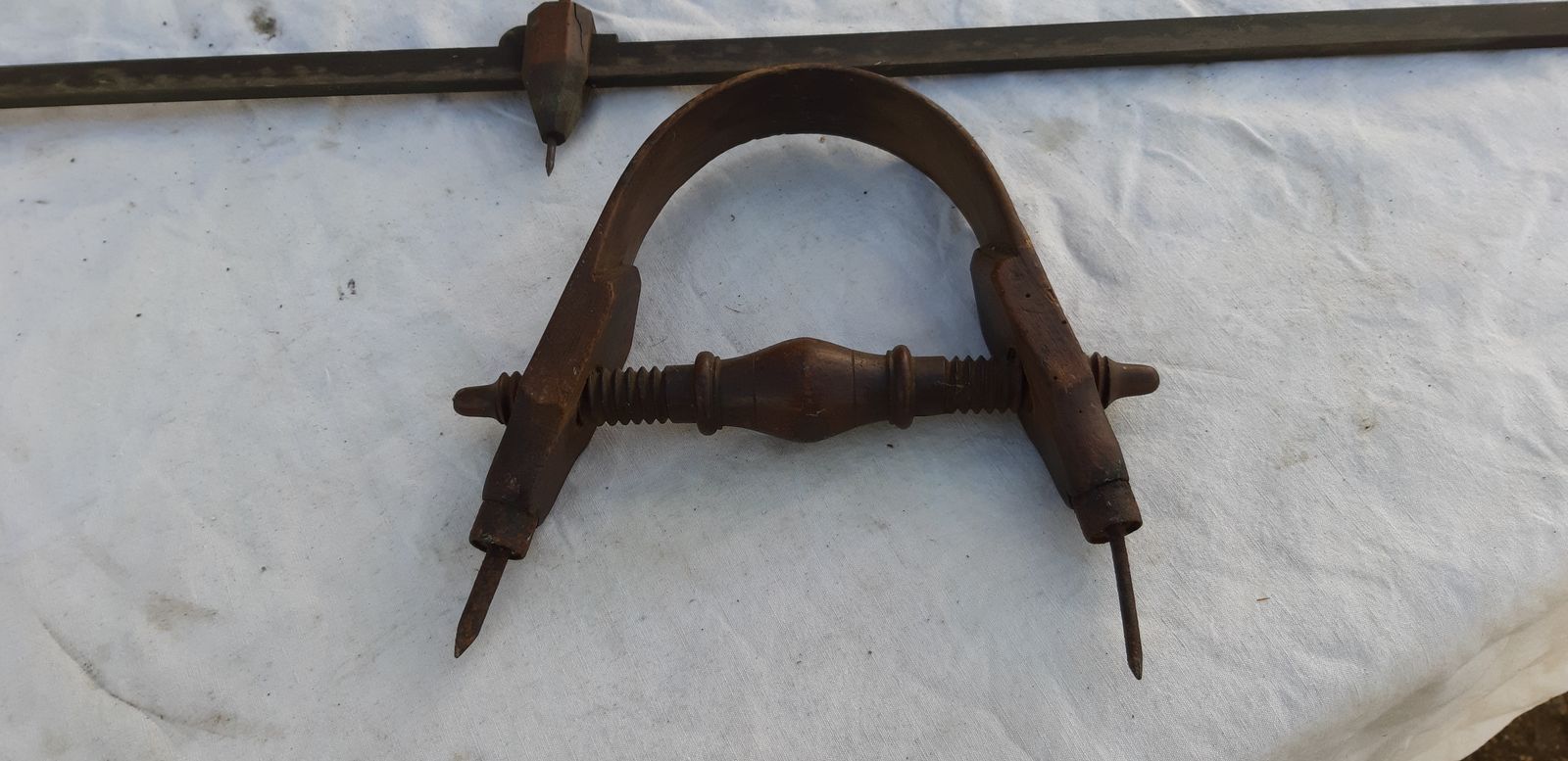 2 Old Wooden Carpentry Compass photo furniture