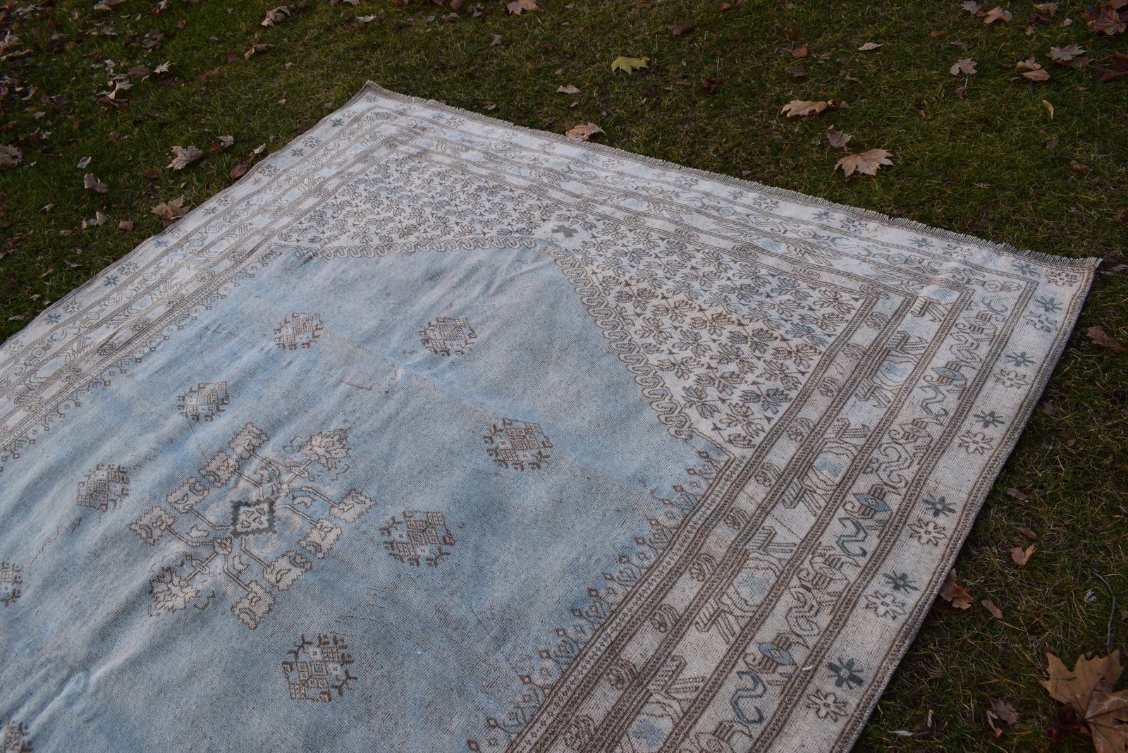 Decorative Turkish Soft Color Oushak Rug Handwoven Square Wool Carpet For Modern Office & Home Decor 212 X 265 Cm photo Textiles