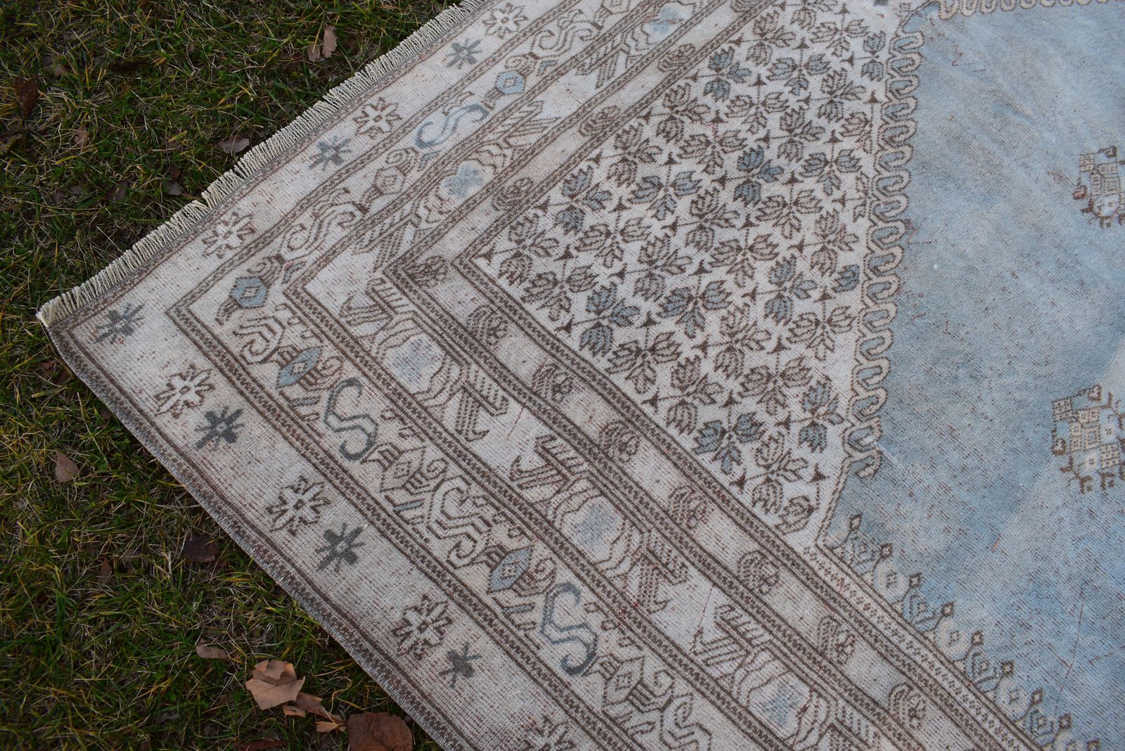 Decorative Turkish Soft Color Oushak Rug Handwoven Square Wool Carpet For Modern Office & Home Decor 212 X 265 Cm photo buy