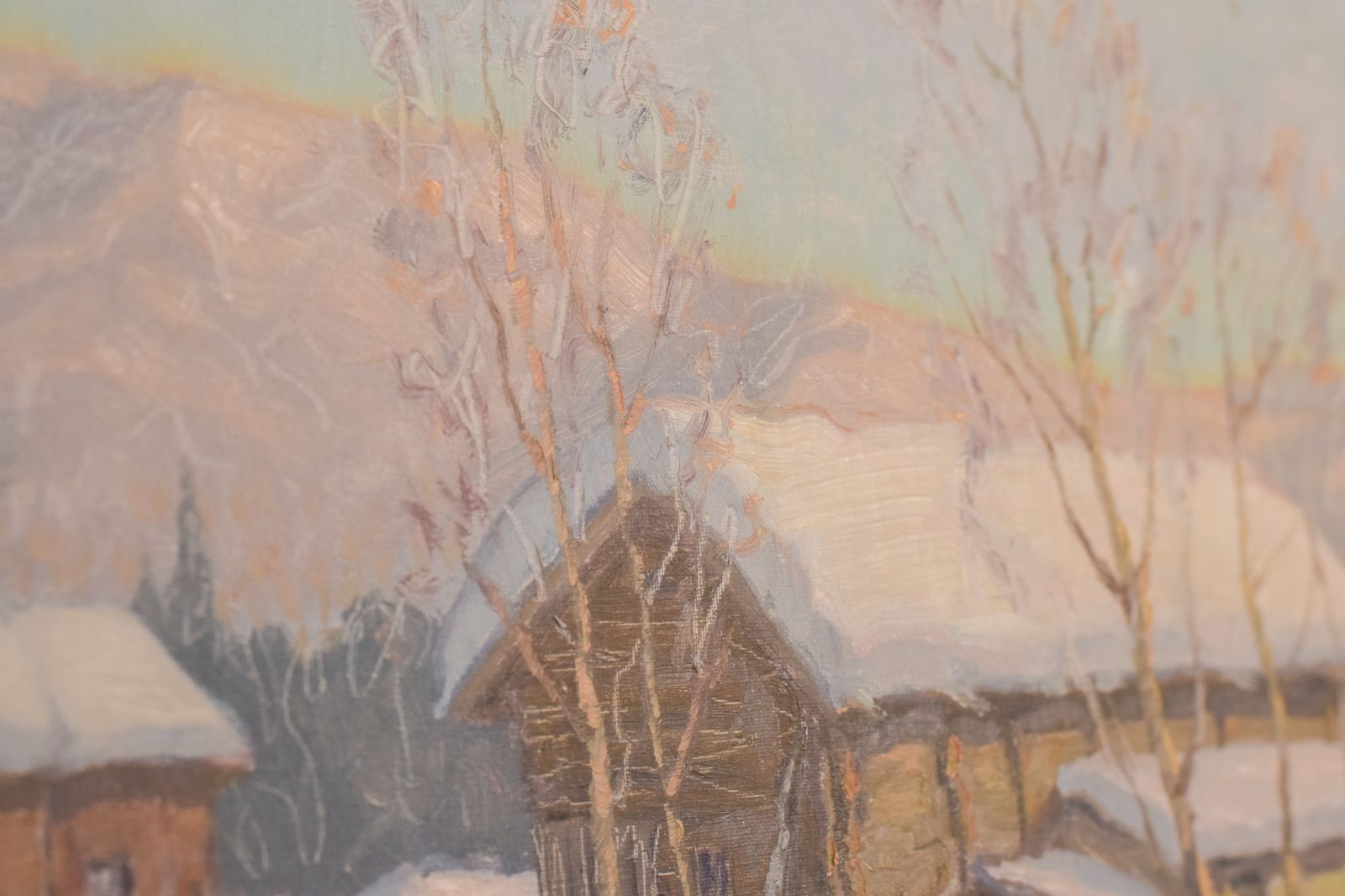 Einar Krüger – Post Impressionistisch Zweeds Sneeuwlandschap photo 529.0