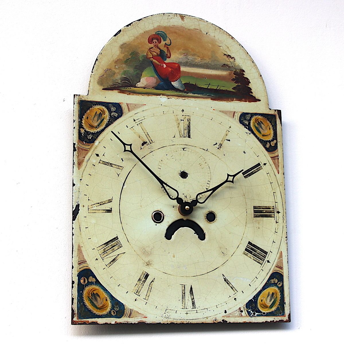 19th Century Grandfather/Longcase Clock Dial. Fully Guaranteed
