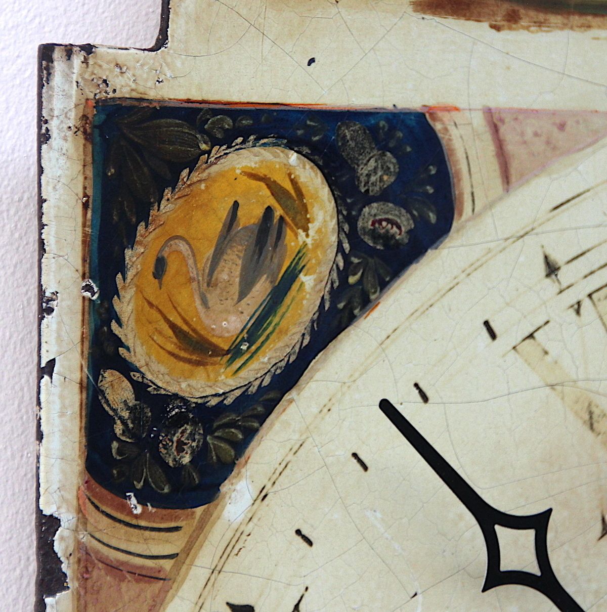 photo vinterior 19th Century Grandfather/Longcase Clock Dial. Fully Guaranteed