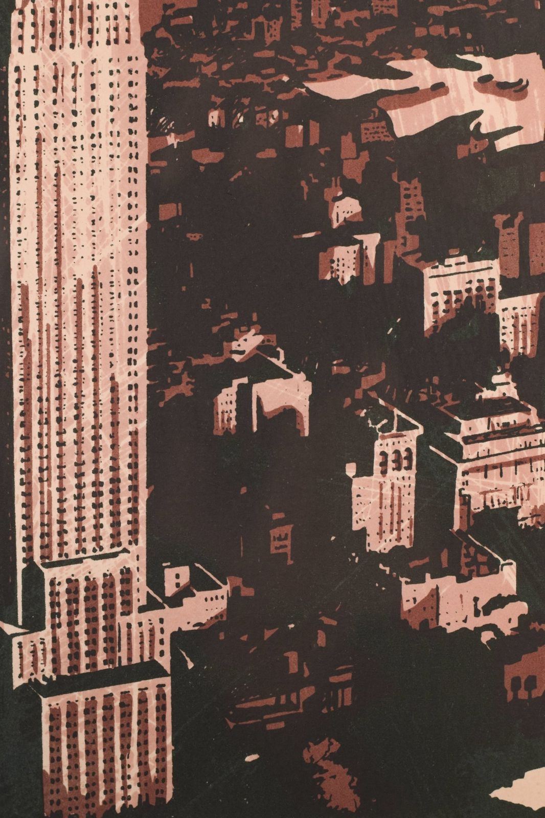 Framed Silk Screen New York photo 550.0