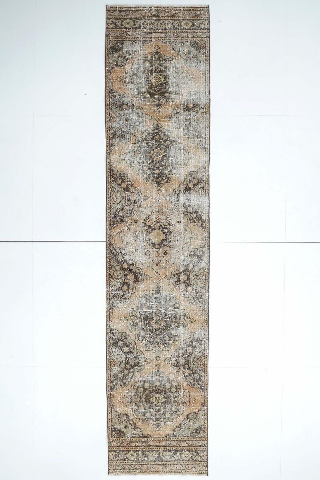3x10 Turkish Antique Runner, Oushak Handmade Wool Runner Rug, Oriental Distressed Hallway Rugs, Farmhouse Decor, One Of A Kind, Anatolia photo furniture