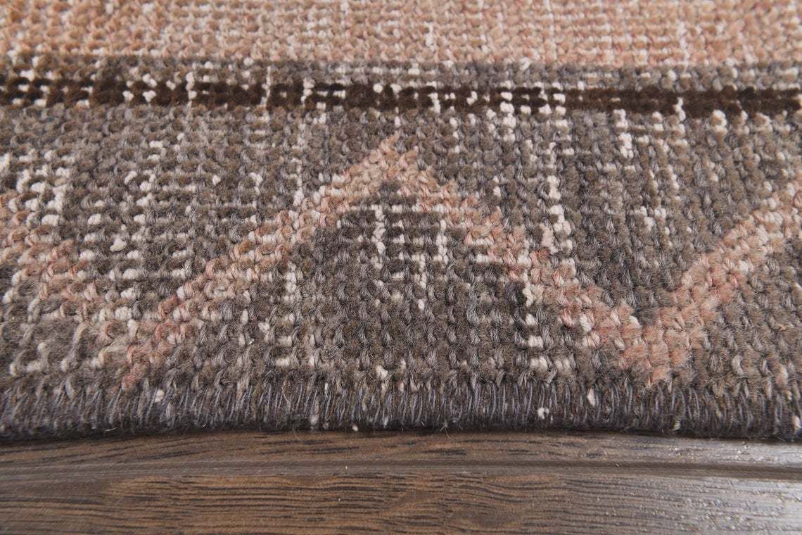 4x13 Turkish Vintage Runner, Oushak Handmade Wool Rug, Red Faded Hallway Rugs, Farmhouse Decor, One Of A Kind, Made In Anatolia, Boho Decor photo 376.0