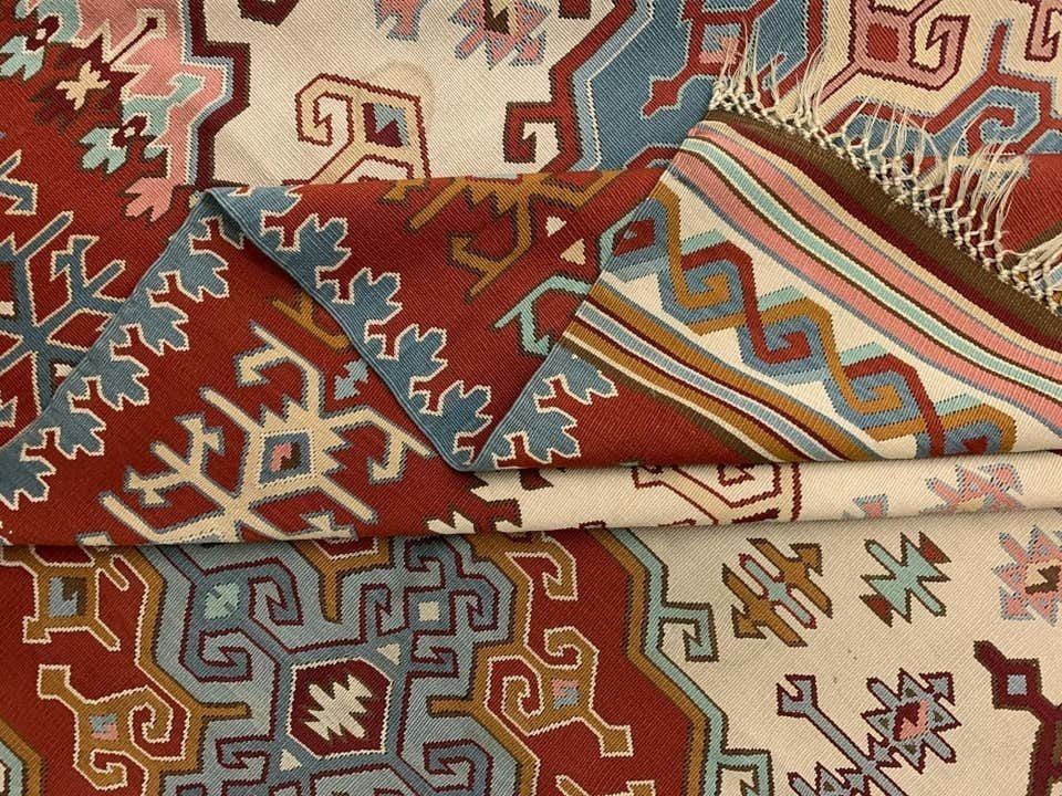 Rare Antique Pirot Serbian Kilim Rug, Handwoven Wool Oriental Rug  180x300cm photo 2650.0