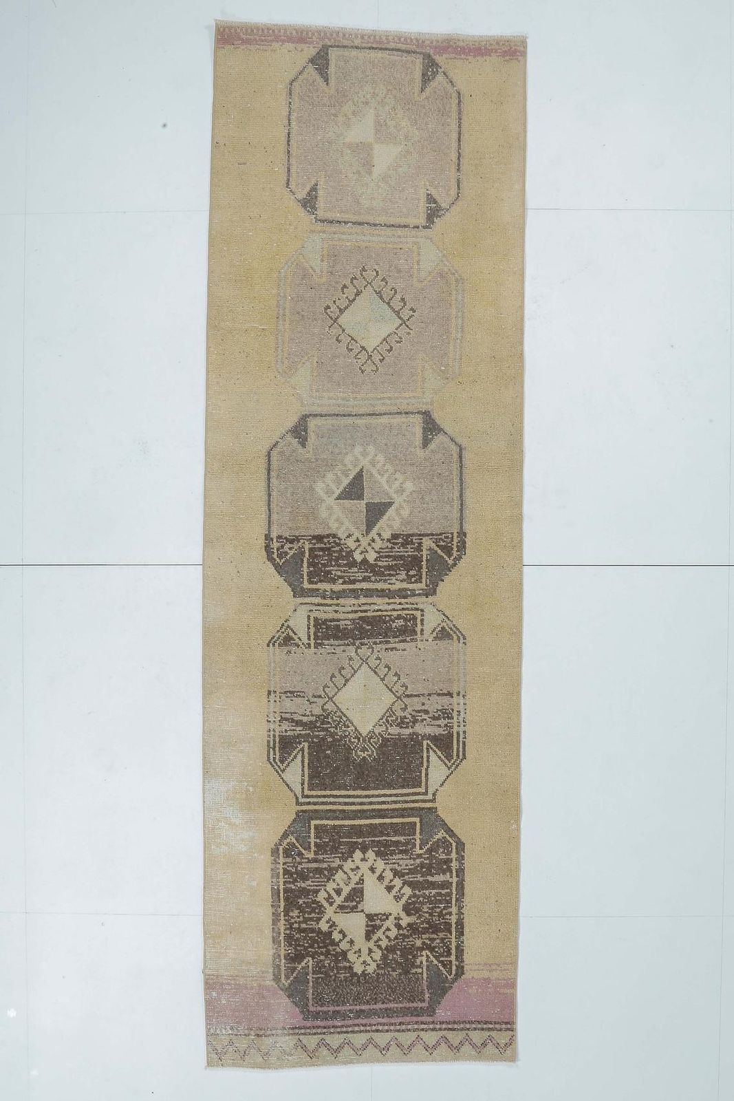 3x10 Turkish Neutral Vintage Runner, Oushak Handmade Wool Rug, Tan Hallway Rugs, Farmhouse Decor, One Of A Kind, Made In Anatolia photo furniture