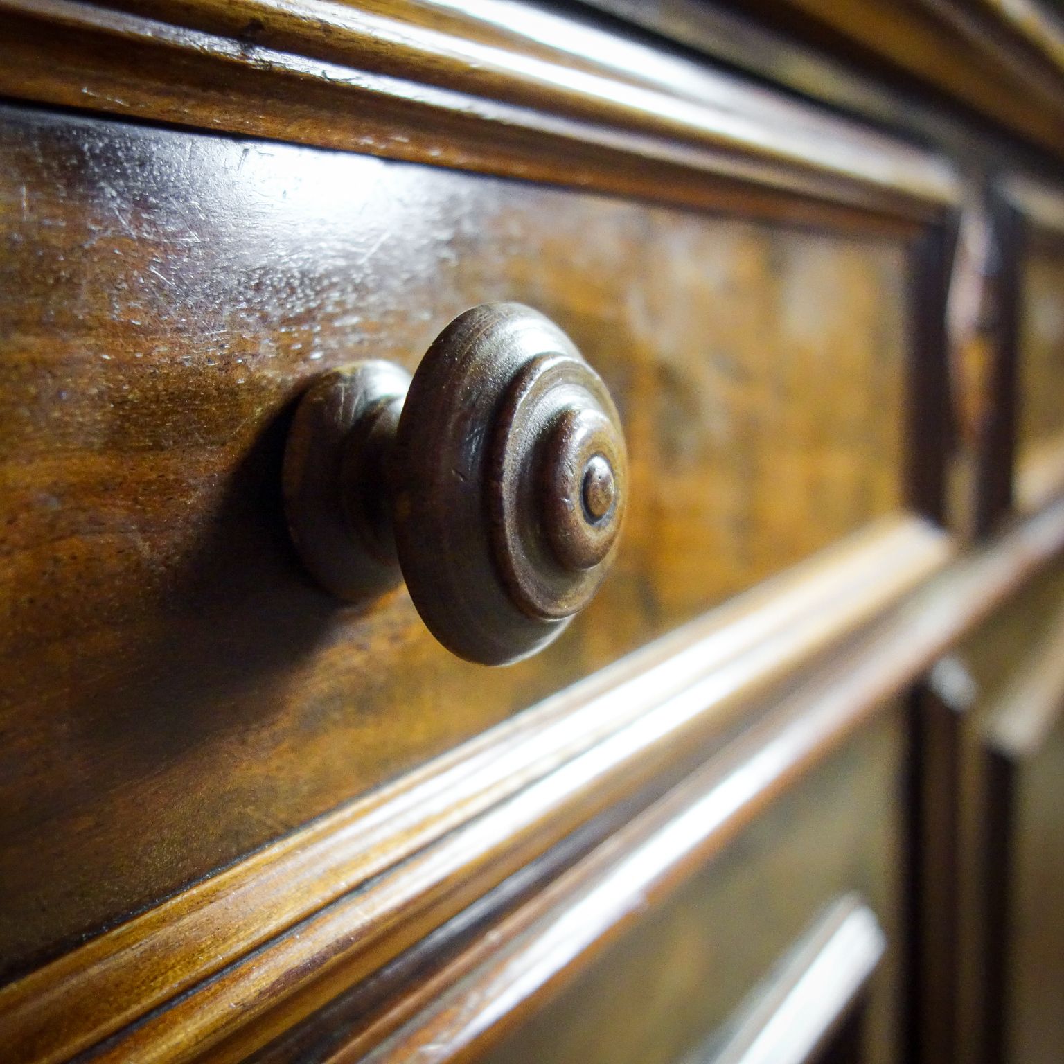 Hoge Tweedelige Engelse Kast | Jaren 1920 photo 1740.96