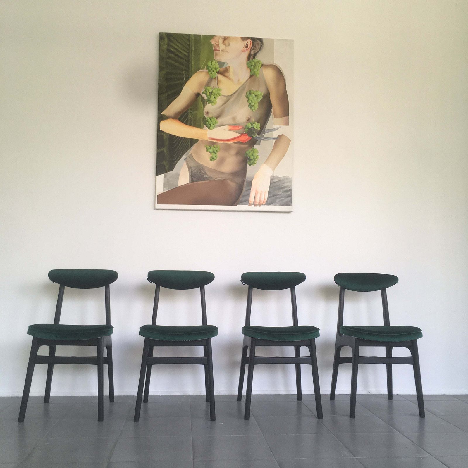 Set Of Four Polish Dining Chairs Type 200 190 From Mid Century, Designed In 1963 By R.T. Hałas Personalization! photo Furniture