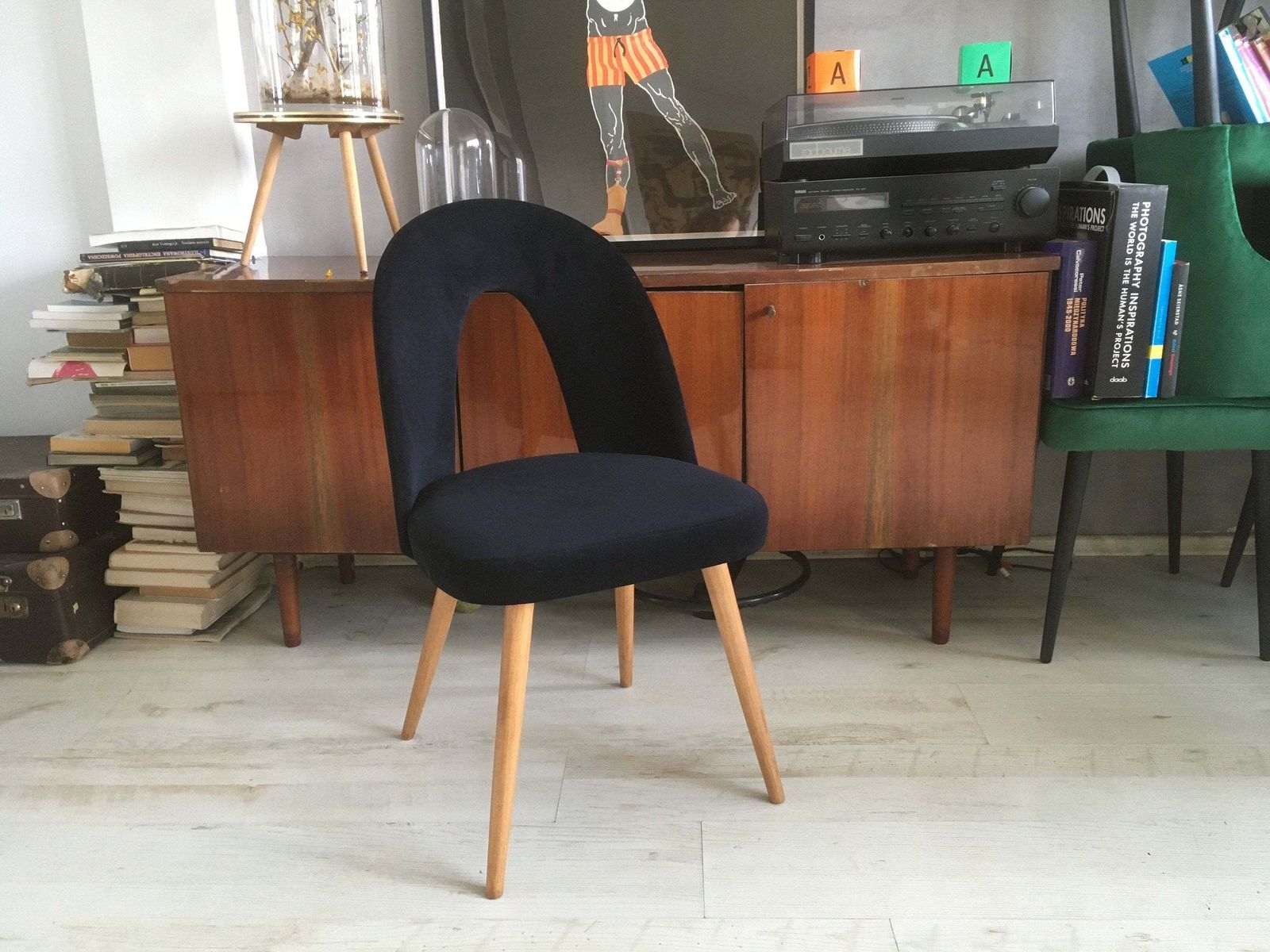A Mid Century Czechoslovakian Dining Chair By Antonin šuman, 1960s photo furniture