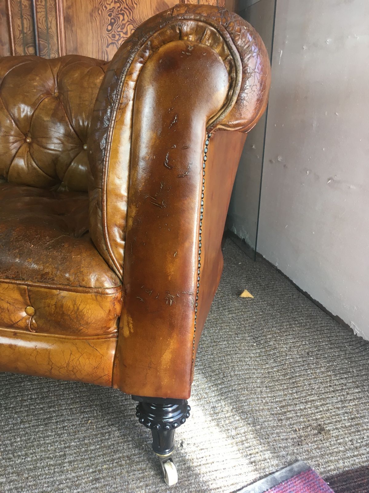 Victorian Leather  Chesterfield Sofa photo furniture