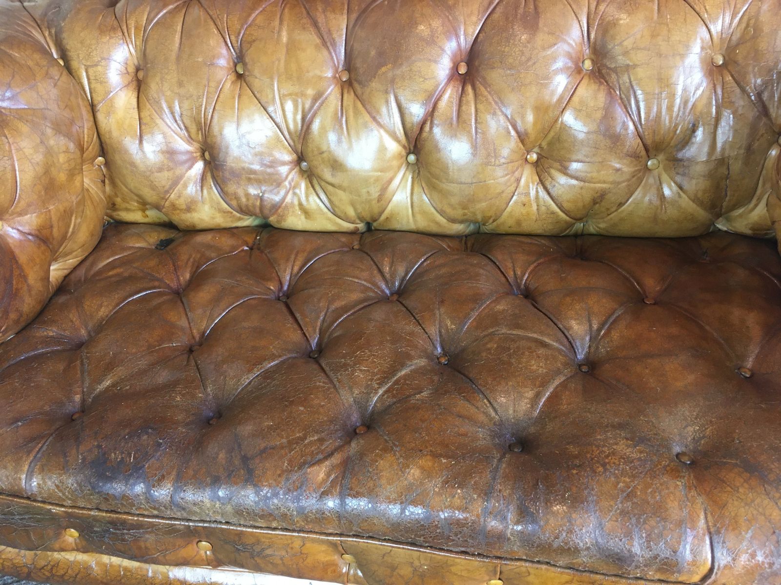 Victorian Leather  Chesterfield Sofa photo for sale