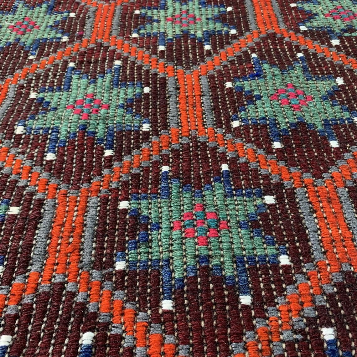 Traditional Turkish Kilim Rug Runner Shabby Vintage Wool Country Home Kelim Runner 280 X 55cm photo Textiles