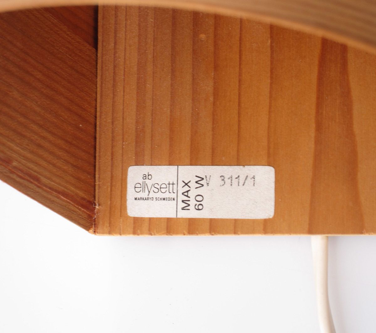 Hans Agne Jakobsson Houten Wandlamp Uit De Jaren Vijftig photo vinterior