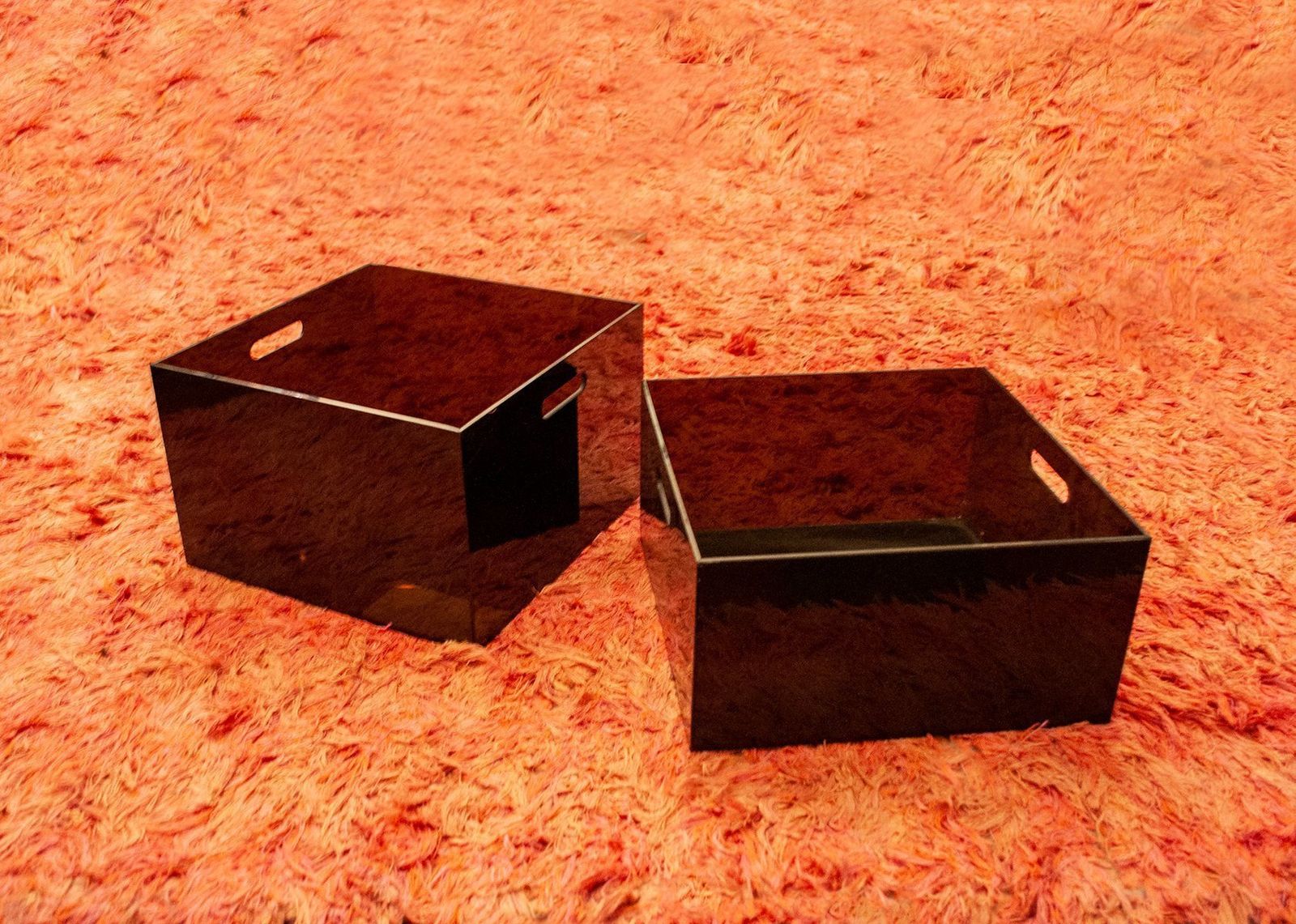 Plexiglas Containers En Manden, Jaren 1970, Set Van 4 photo 2024.88