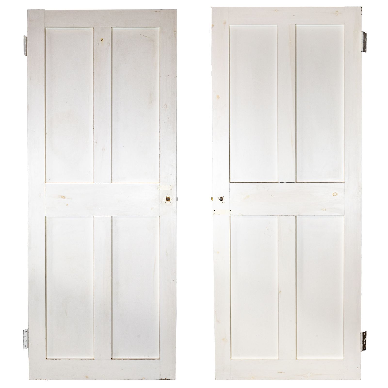 Antique Victorian 4 Panel Door   191.5 X 76cm