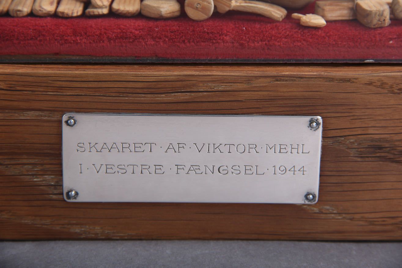 photo buy Wooden Figures Handcrafted By Victor Mehl (1911 1944) Produced By Danish Prisoners Of War During World War II.