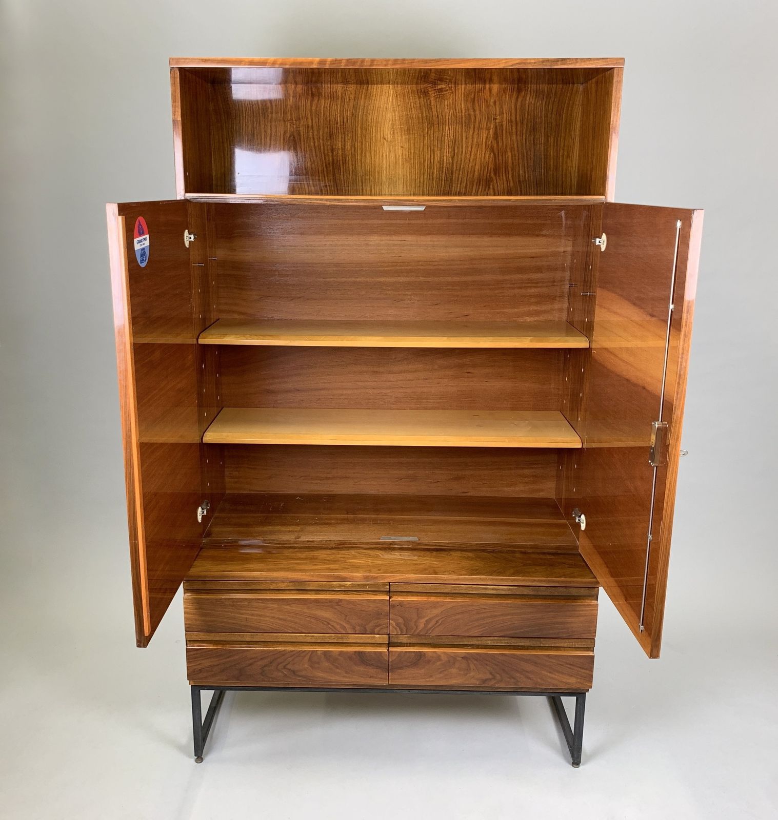 Vintage Cabinet 'Belmondo', High Gloss, Czechoslovakia, 1970s photo furniture