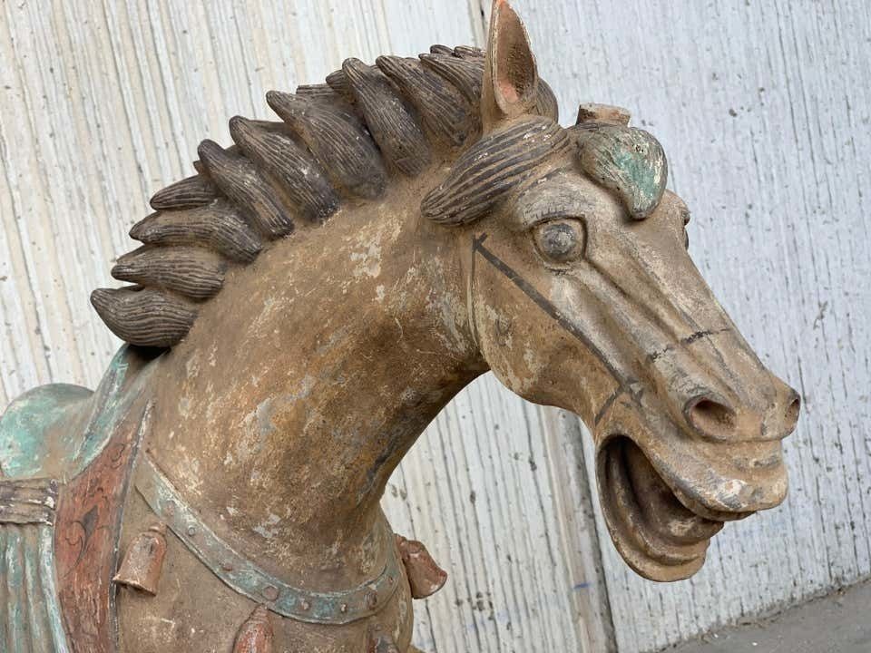 photo furniture Paire de chevaux en terre cuite de la dynastie Han, Chine, « 206 av. J.-C. - 220 apr. J.-C. »