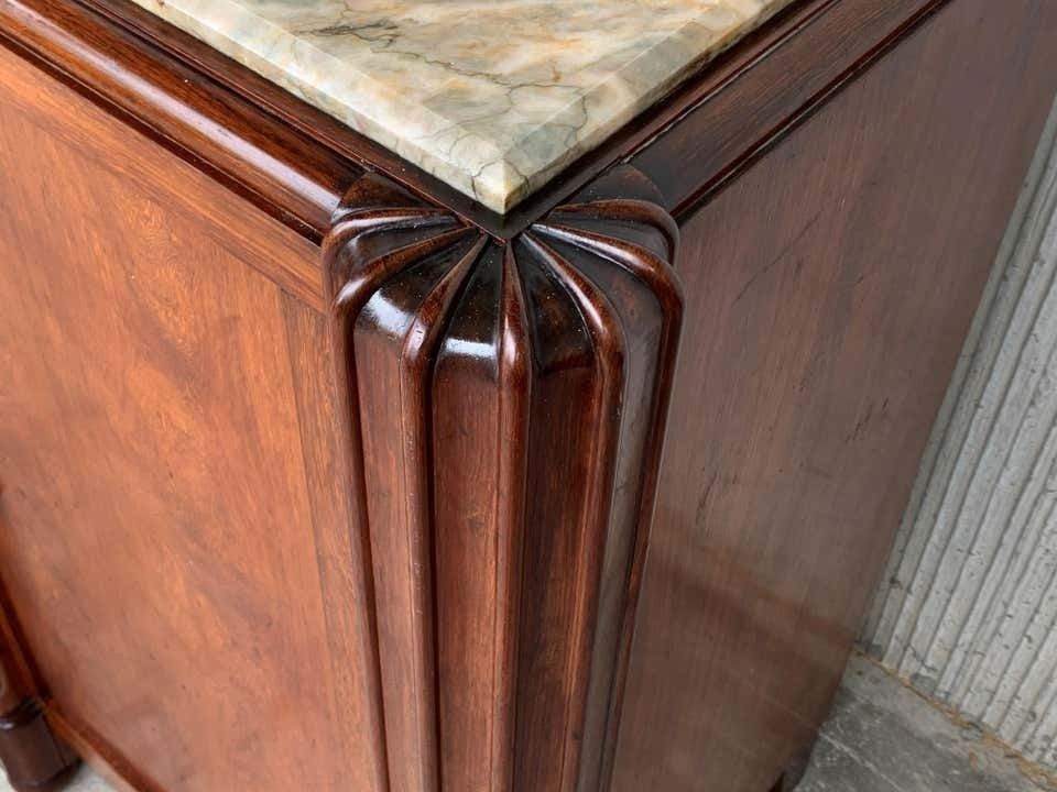 photo vinterior Grand buffet Art déco français en acajou et ébène de Macassar, XXe siècle