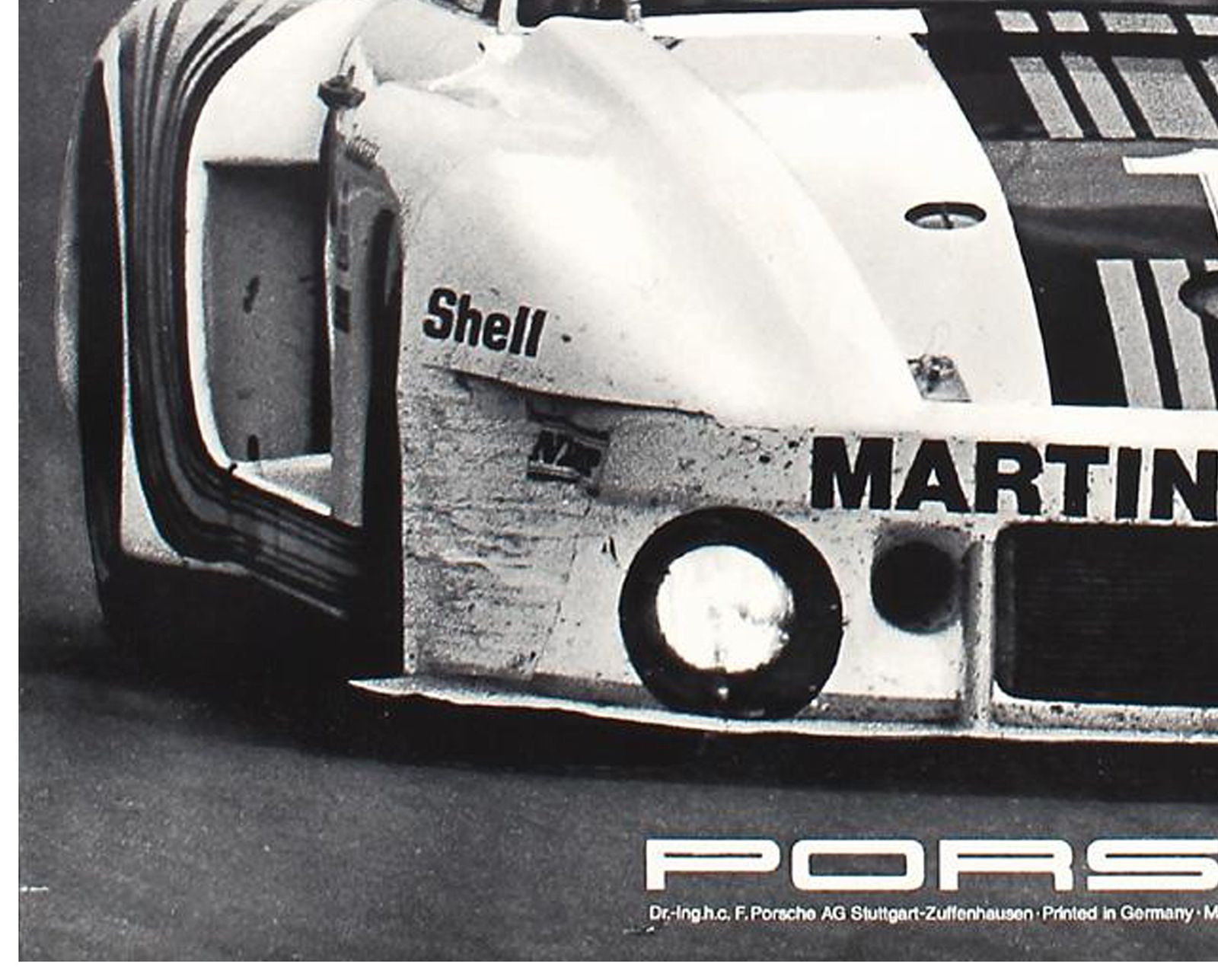 Original Vintage Porsche Silverstone Poster   Martini Porsche 935 Race Car   1977 Silverstone 6 Hours Race World Championships photo vinterior