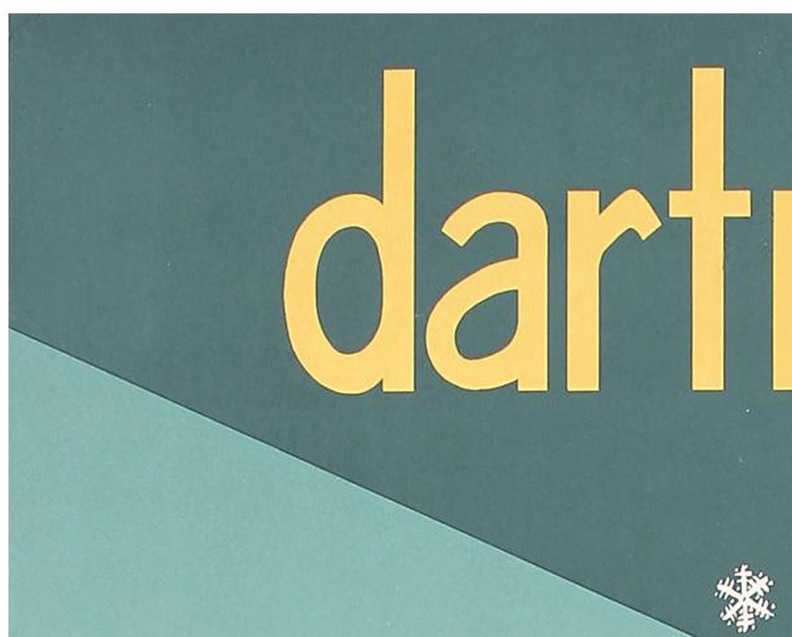 Original Vintage Dartmouth Winter Carnival Poster 1952   New Hampshire   Ski Travel Poster   1950s photo Art