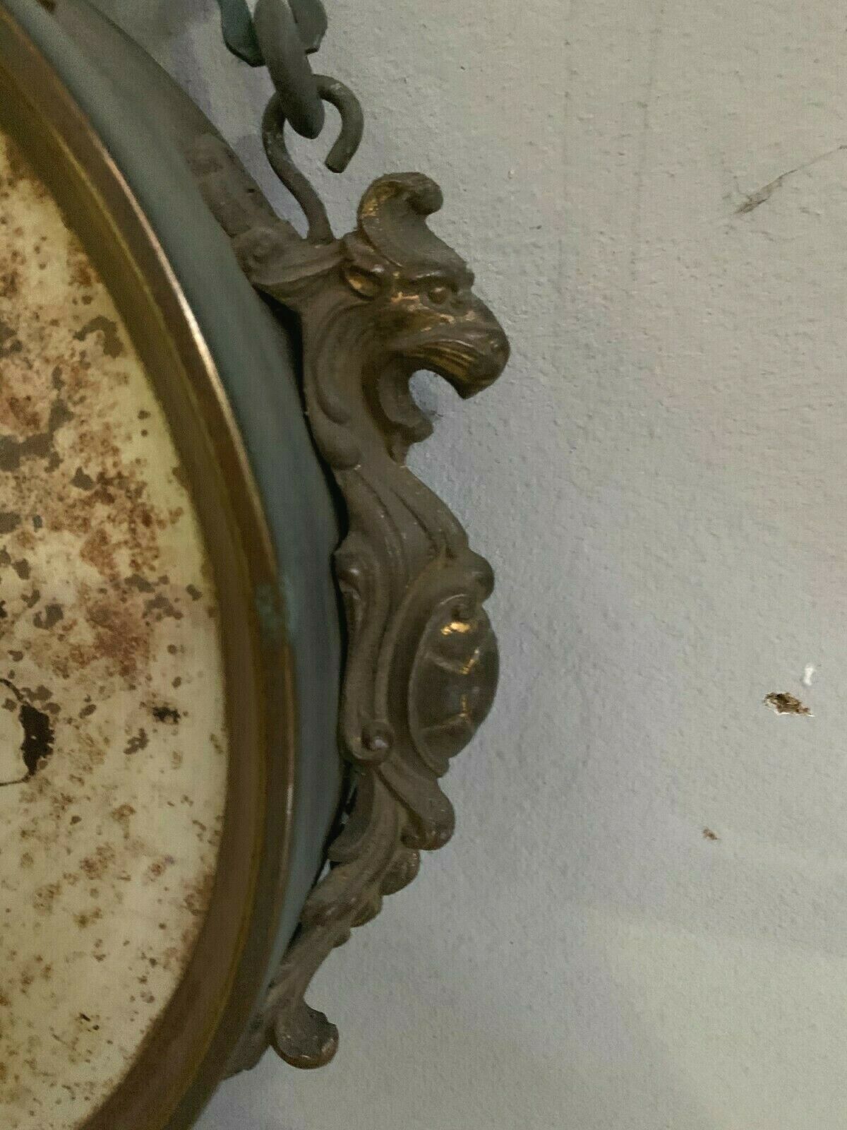 20th Century Bronze And Brass Wall Clock photo buy